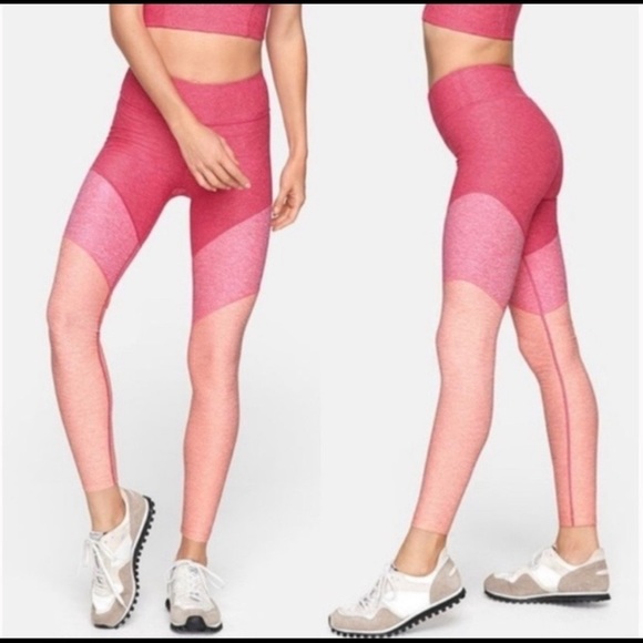 Outdoor Voices Pink Colorblock Leggings - Picture 4 of 4